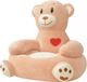 vidaXL Pluche kinderstoel beer bruin