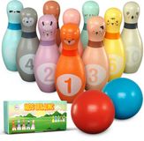 Pink Papaya Kids Bowling Animal XL, 12-delig kinderbowling