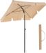 SONGMICS HOME Parasol – 200×125 cm – Taupe