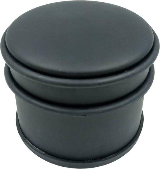 Svenska Living Deurstopper rond mat zwart 10 x 8 cm - 1 kg