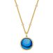 Glanzstücke München Ketting met hanger 925 zilver met zirkonia blauw geel goud 45 cm