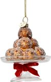 Decoris Ornament glas L8b8h10 cm multi