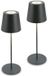 Briloner - Set van 2 Tafellampen - Oplaadbaar - IP44 - Warm Wit Licht - Dimbaar - USB - Antraciet