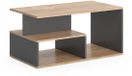 Vicco Hasso Salontafel – 90 x 49.4 cm Eik goud/antraciet