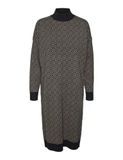 VERO MODA VMARIA ART LS HIGHNECK KNEE DRESS GA Dames Jurk Zwart S