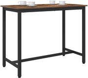 vidaXL Tafel Gerookt eiken 100 x 50 x 76,5 cm