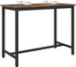 vidaXL Tafel Gerookt eiken 100 x 50 x 76,5 cm