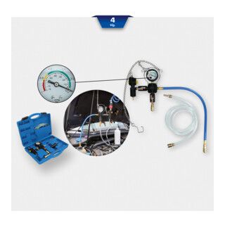 Brilliant Tools Koelsysteem vul- en ontluchtingsapparaat, 4-dlg