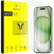 4-pack schermbeschermer voor iPhone 15 6,1 inch gehard glas film [Ultra HD] [3D Touch] [hoesvriendelijk]