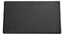 EMGA Melamine serveerplateau slate - 2/4GN - zwart - 53 x 16.2 cm