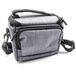 VHBW Polyester fototas grijs voor Sony Cybershot DSC-H200, DSC-H300, DSC-H400, DSC-HX300, DSC-HX400, DSC-HX400V, DSC-HX50, DSC-HX50V