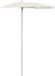 vidaXL Parasol half met paal 180x90 cm zandkleurig