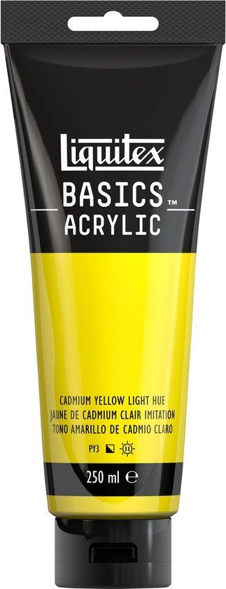 Liquitex Basics Acrylverf Cadmium Yellow Light Hue – 250 ml