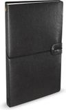 Peter Pauper Notitieboek - Voyager - Leder cover - Black - met koordsluiting - 12x20 cm