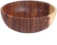 Merkloos / Sans marque Solidchoice Grote Houten Saladeschaal 22x7.5cm