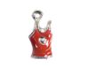 INNSPIRO NICE CHARMS T-shirt-hanger, metaal, rood, 8 x 15 mm, 25 stuks