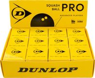 Dunlop Squash Balls Pro 4x3 ball box - Black/Yellow