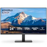 KOORUI E2412F 24 Pouces Ecran PC, FHD 1920 x 1080 100Hz Moniteur, Adaptive Sync HDMI 1.4, Eye Care, inclinable de -5° à 15°, VESA 100 x 100mm