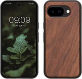 kwmobile telefoonhoesje geschikt voor Google Pixel 10a - Hoesje met bumper in vintage bruin / bruin - Backcover - hout