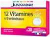 Juvamine 12 Vitamines et 9 Minéraux 30 Comprimés effervescents