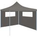 Belvédère Paroi latérale de belvédère avec fenêtres 6x2 m anthracite