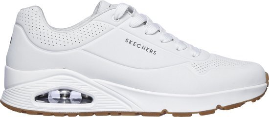 SKECHERS Heren Witte sneaker vetersluiting - Maat 47