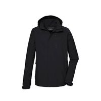 killtec heren Functioneel jack/outdoorjack waterdicht met afneembare capuchon KOS 52 MN JCKT, schwarz, L, 42815-000