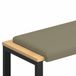 vidaXL - Bankkussen - Textured - Velvet - Kaki