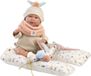 Llorens pop Mimi 42 cm met bumperkussen en winterkleding