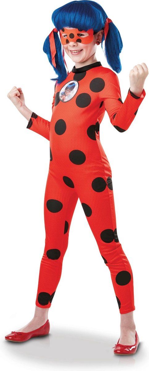 RUBIES FRANCE Ladybug Miraculous Kinderkostuum - Maat XL (9-10 jaar)