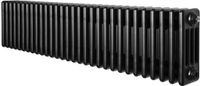 MonsterShop Monster Group BV Traditionele 4-kolom radiator - horizontaal - zwart - 300x1370 mm