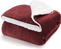 Blumtal Fleece Deken - Sherpa - 220x240 - Donker Rood