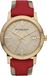 Burberry The City dameshorloge, doré avec des accents rouges