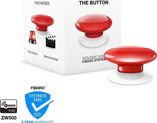 Fibaro The Button - Scene Switch - Red