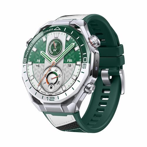HUAWEI Ultimate 2 Smartwatch, Pro-level golf functionaliteit, 150-meter duikhorloge, Sonargebaseerde onderwatercommunicatie, Sensing X-TAP technologie, Mobiel bellen via eSIM zonder telefoon, Groen