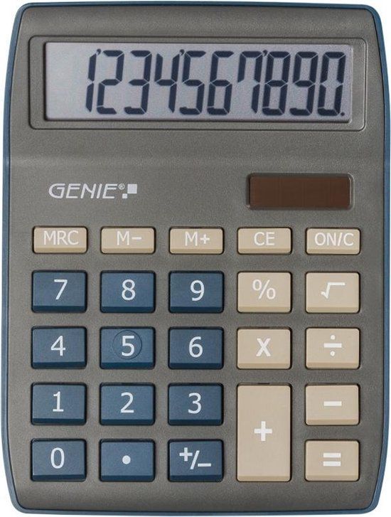 Genie 840 DB Desktop Calculator - Blue/Grey