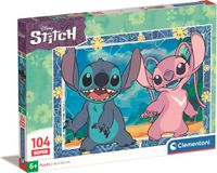 Clementoni Disney Stitch Supercolor Puzzel - 104 Stukjes - Vanaf 6 Jaar