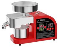 Icecat Presse à vis compacte et automatique pour huile - Modèle X6 - Prise UE 220V - Convient pour Moringa, tournesol, cacahuètes, sésame - Modèle de table - Couleur : X6