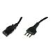 Nilox 2m CEI 23-16/VII - IEC C13 M/F Noir