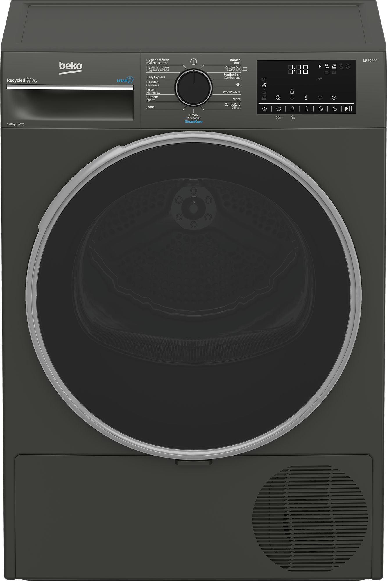 Beko B5T68259M Warmtepompdroger - 8 kg - A+++ - Grijs