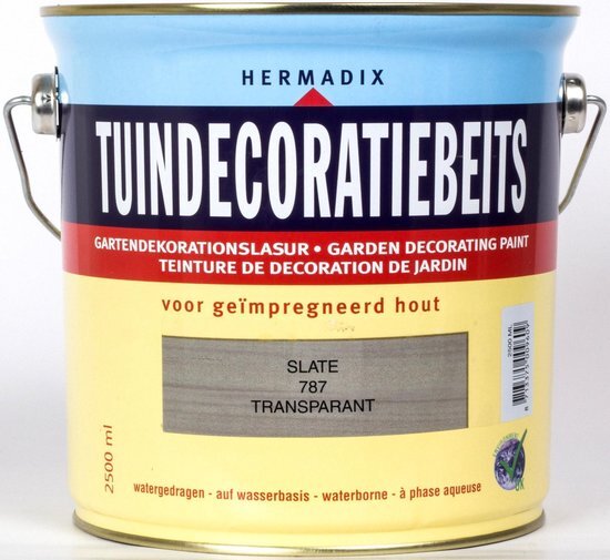Hermadix Transparante Tuinbeits - 2,5 liter - Slate