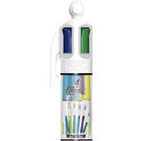 BIC 4 Colours Diverse vierkleurige balpen met gemiddelde punt - doos van 6