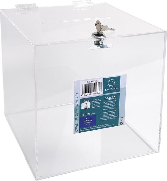 Exacompta Box met afsluitbare deksel Transparant