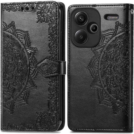 imoshion Hoesje - Geschikt voor Xiaomi Redmi Note 13 Pro Plus (5G) - Mandala Bookcase - Zwart
