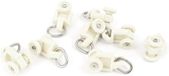 Rouleaux de rideaux en plastique sans marque 10 mm roue 8 pièces blanc
