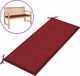 vidaXL Coussin de banc de jardin 120x50x3 cm Tissu Oxford couleur bordeaux