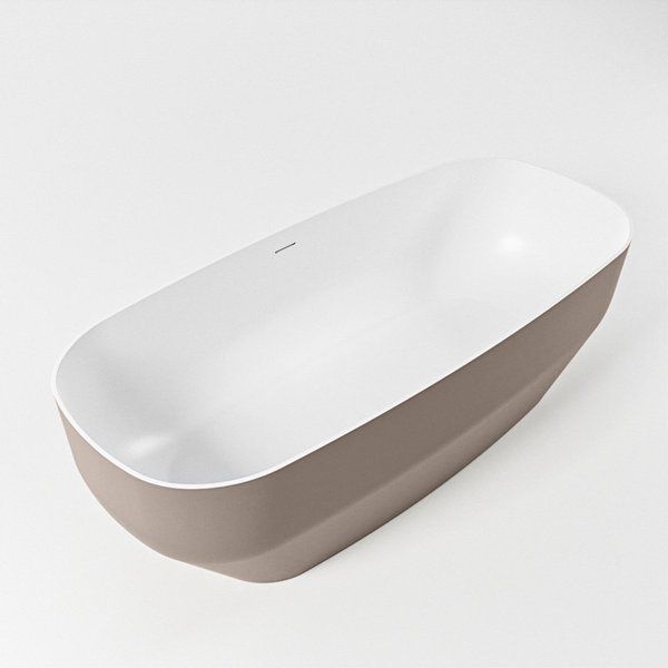 Mondiaz STONE vrijstaand bad 170x75cm Smoke talc BK75341032