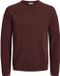 Jack & Jones Heren trui HILL regular fit Bruin S Ronde Hals Volwassenen