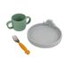 Done by Deer Peekaboo Dinerset Deer Friends Colour Mix - Jaune/Gris/Vert