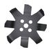 Kawapower KW0263 schijf voor bosmaaier, 8 punten, multifunctioneel, 25025.43,0 mm, voor bosmaaier, zwart